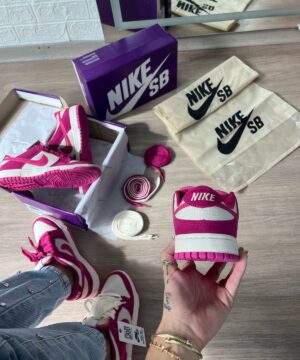 Tenis Nike SB Dunk Low Pro Rosa Creme Feminino Premium 3