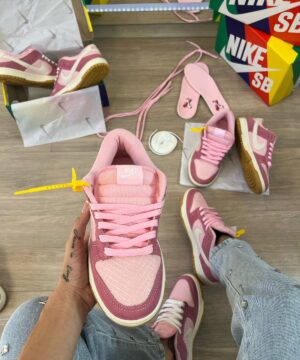 Tenis Nike SB Dunk Low Teddy Bear Creme Pink Feminino Premium 3