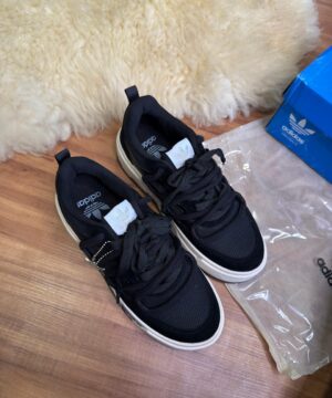 Adidas Plataforma Cadarço Duplo Preto