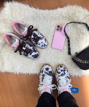 Adidas Samba OG Animal Print Rosa Feminino