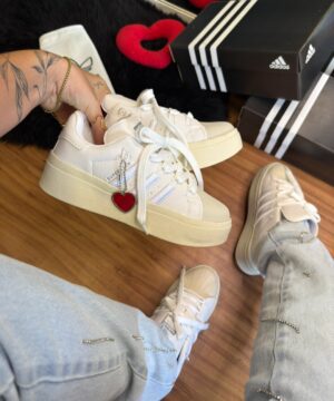 Adidas Super Star Bonega Branco Bordo 4