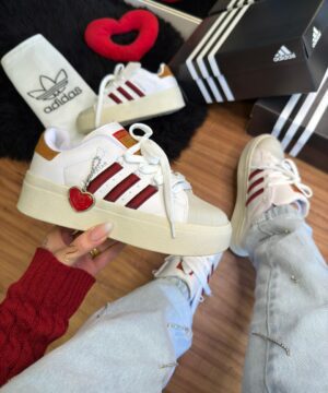 Adidas Super Star Bonega Branco Vermelho