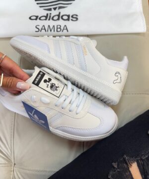 Adidas samba OG Mickey Mouse Branco Feminino