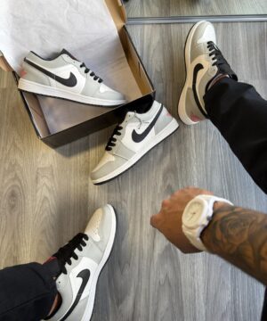 Jordan Low Cinza e Branco 2