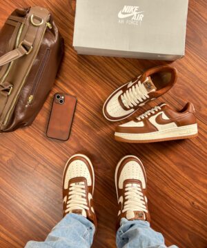 Nike Air Force 1 Luxo Marrom 3