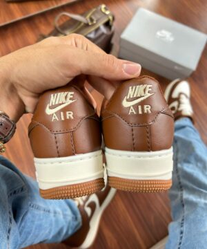 Nike Air Force 1 Luxo Marrom 7