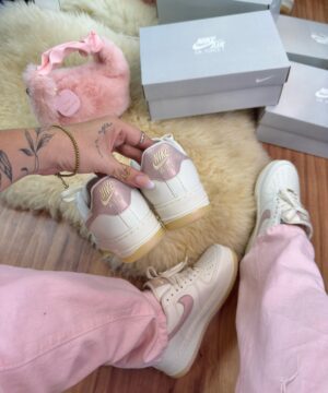 Nike Air Force Linha Prime Off White Rose Cintilante