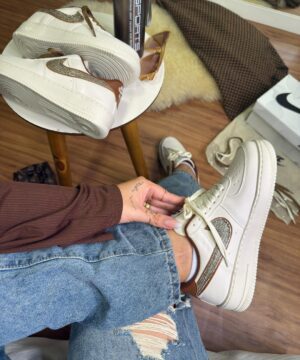 Nike Air Force OffMarrom Glitter 6