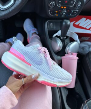 Tênis invencible run 3 Branco pink Feminino