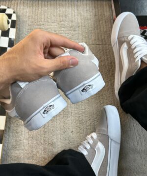 Vans old knu prime Cinza e branco masculino