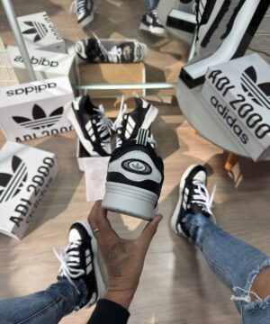 Adidas 2000 Premium Branco e Preto 3