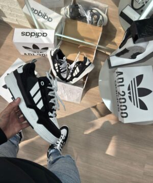 Adidas 2000 Premium Branco e Preto 4