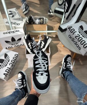 Adidas 2000 Premium Branco e Preto 7