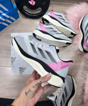 Adidas Adizero Boston 12 Cinza Rosa 3