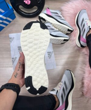 Adidas Adizero Boston 12 Cinza Rosa 4