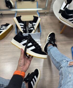 Adidas Campus Branco e Preto Unissex 4