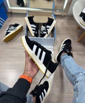 Adidas Campus Branco e Preto Unissex 5