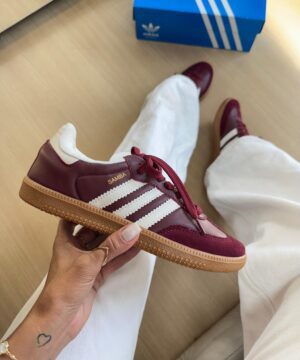 Adidas Samba OG Bordo e Off White 5