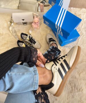 Adidas samba Off White e Preto 4 2