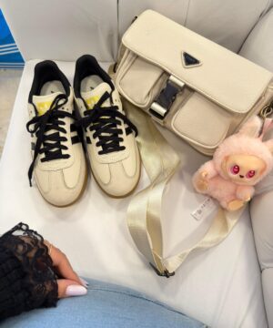 Adidas samba Off White e Preto 5