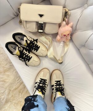 Adidas samba Off White e Preto 8