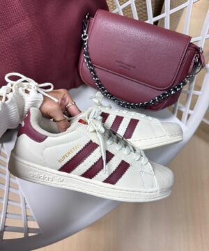 Adidas super star Bordô