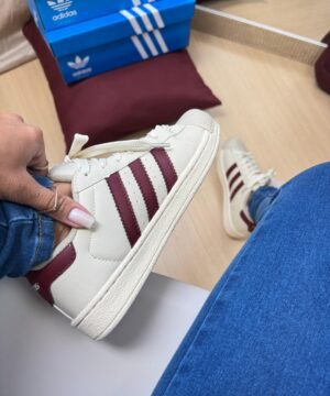 Adidas super star Bordô