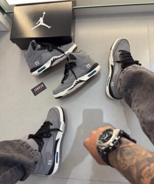 Air Jordan 5 retrô Premium Cinza