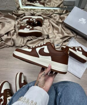 Air force F1 Marrom e Branco 4