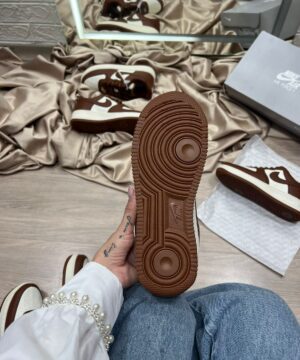 Air force F1 Marrom e Branco 5