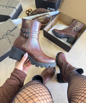 Bota Tratorada Prada Marrom