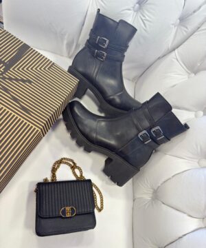 Bota Tratorada Prada Preta 5