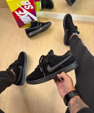 Dunk Low Pro All black Camurca 4