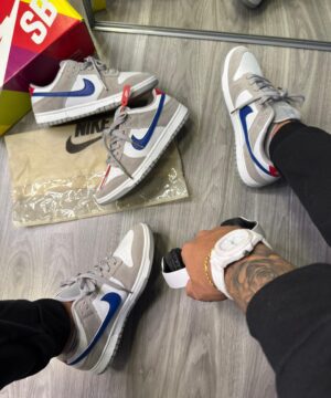 Dunk Low Pro Cinza Azul 4