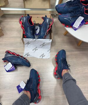 Mizuno wave prophecy 14 Marinho Vermelho 5