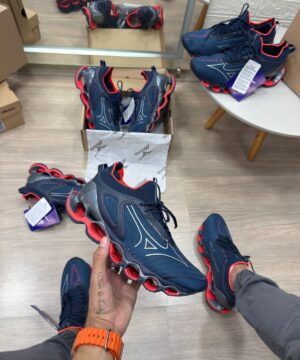 Mizuno wave prophecy 14 Marinho Vermelho 6