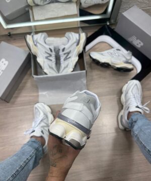 New Balance 9090 Branco e Cinza 7