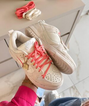 Nike Dunk Low Disrupt Branco e Rosa 4