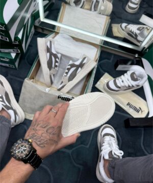 Puma Camurca Premium Marrom e Branco 3