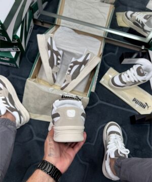 Puma Camurca Premium Marrom e Branco 7