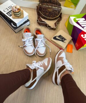 Sb Dunk low Marrom camurca 3