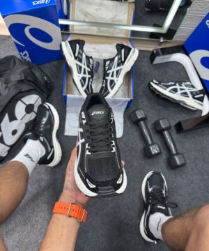 Tenis Asics Gel Venture 6 Preto e Branco Atacado 3