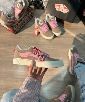 Vans Knu Bege e Rosa Premium