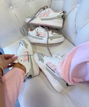 Adidas Ad2000 Branco Cinza Rosa Atacado 4