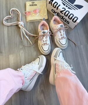 Adidas Ad2000 Branco Cinza Rosa Atacado 5