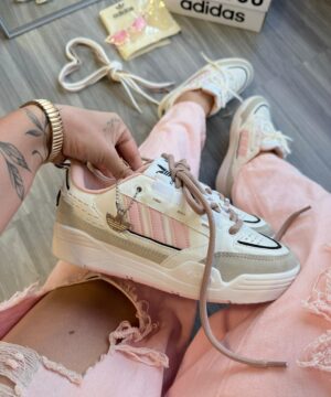 Adidas Ad2000 Branco Cinza Rosa Atacado 9