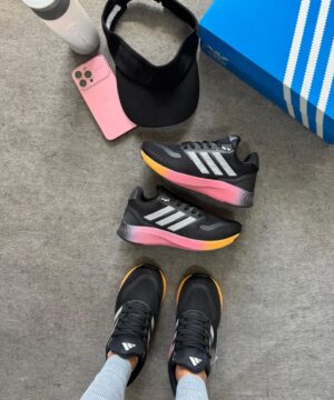 Adidas Run Falcon Preto e Prata Atacado 4