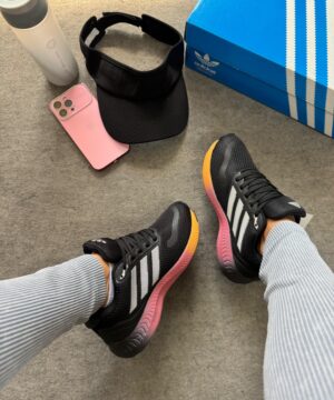 Adidas Run Falcon Preto e Prata Atacado 6