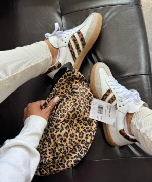 Adidas Samba OG Couro Branco e Marrom Atacado 2