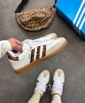 Adidas Samba OG Couro Branco e Marrom Atacado 6